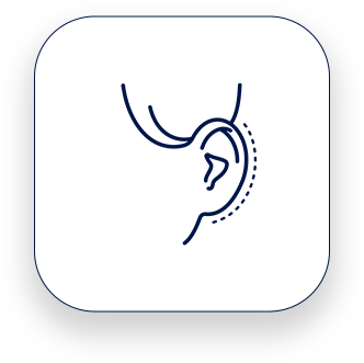 Alcance a harmonia facial, corrigindo imperfeições nas orelhas.